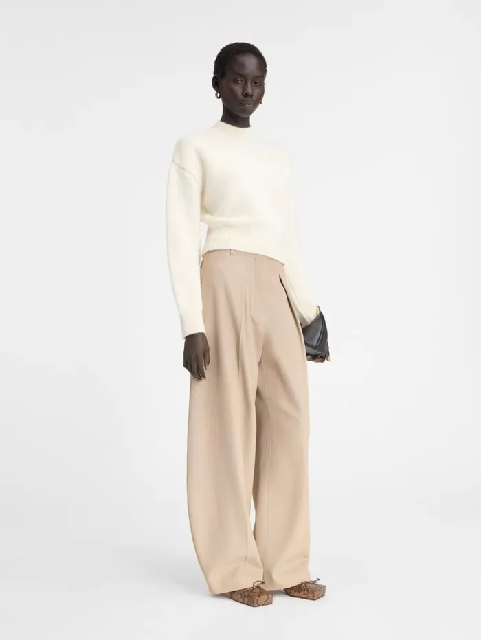 Women Knits JACQUEMUS The Jacquemus Knit Light Beige Women Knits JACQUEMUS The Jacquemus Knit Light Beige