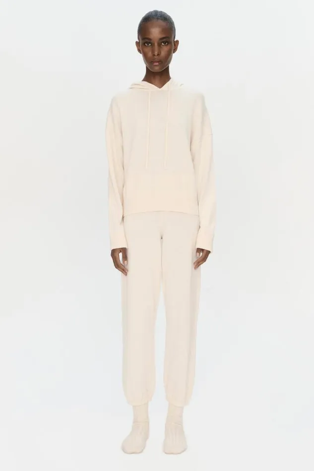 Women Knitwear Jonathan Simkhai Joggers Ivory Jogger Pants
