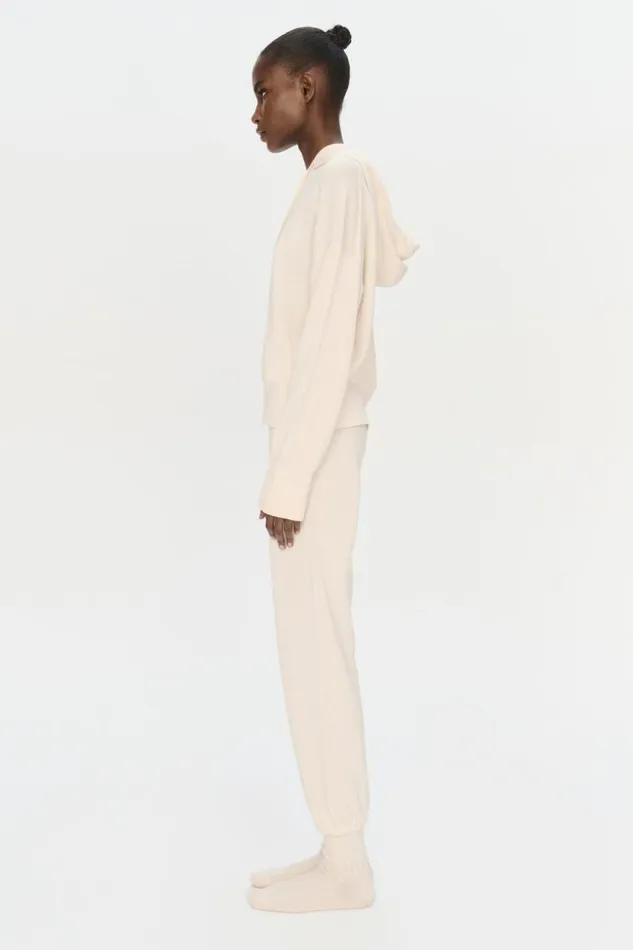 Women Knitwear Jonathan Simkhai Joggers Ivory Jogger Pants Women Knitwear Jonathan Simkhai Joggers Ivory Jogger Pants