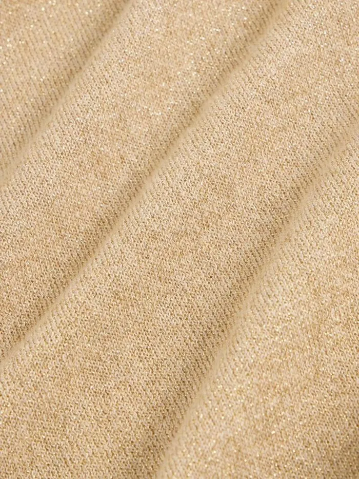 Women LENA SPARKLE KNIT TEE Gold Tone Metallic White Stuff Knitwear