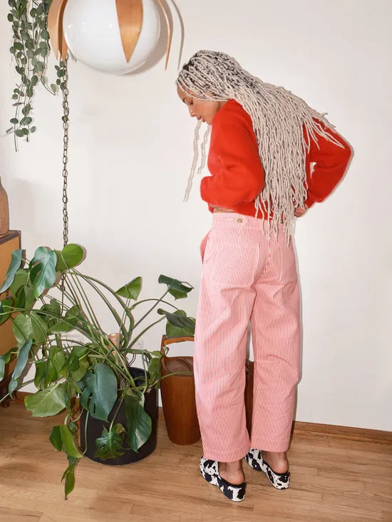 Women Lisa Says Gah Daphne Trouser Red Stripe Bottoms