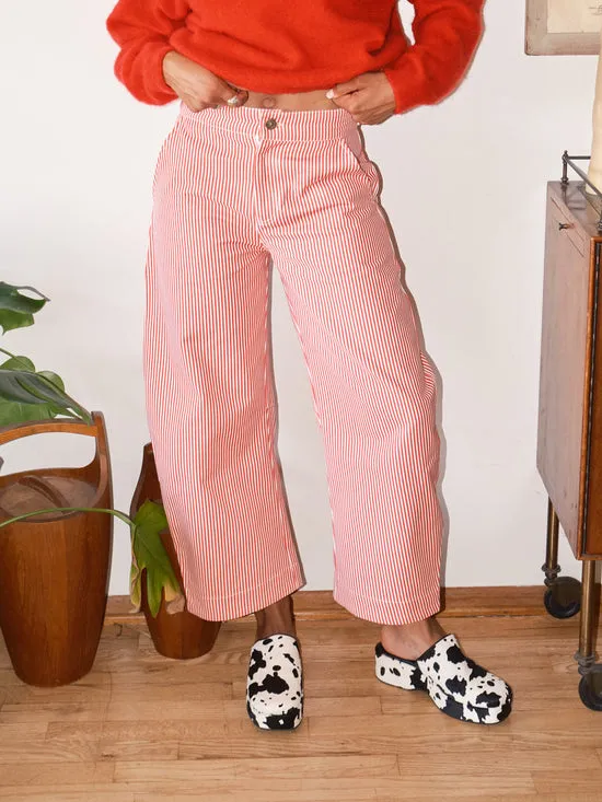 Women Lisa Says Gah Daphne Trouser Red Stripe Bottoms