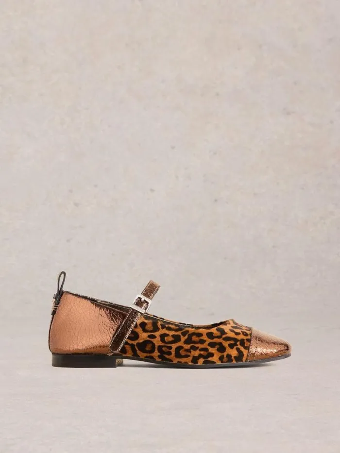 Women Loral Mary Jane Brown Multi White Stuff Mary Jane Shoes