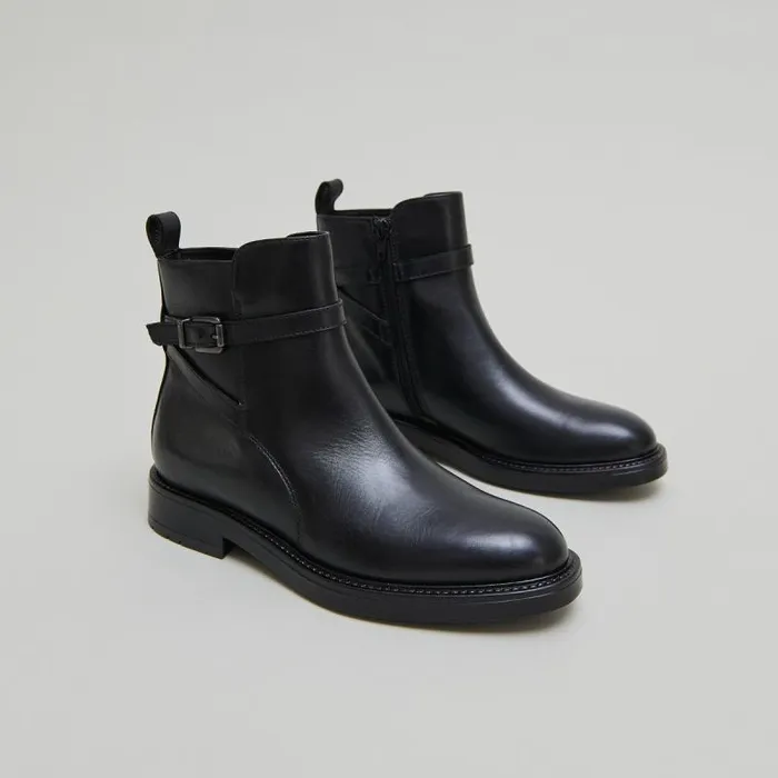 Women Lowboots With Buckles Black JONAK Ankle Boots Lowboots