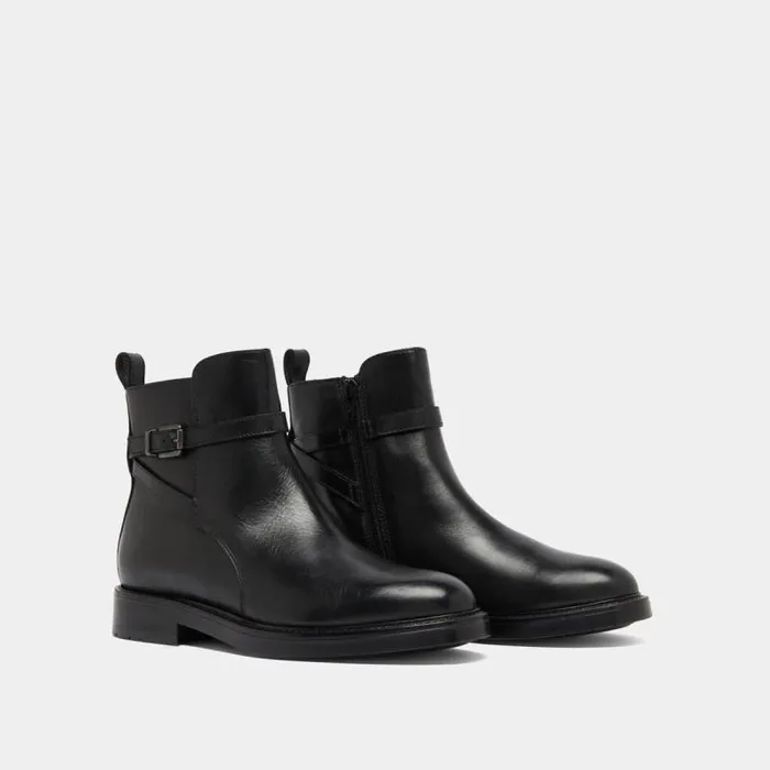 Women Lowboots With Buckles Black JONAK Ankle Boots Lowboots