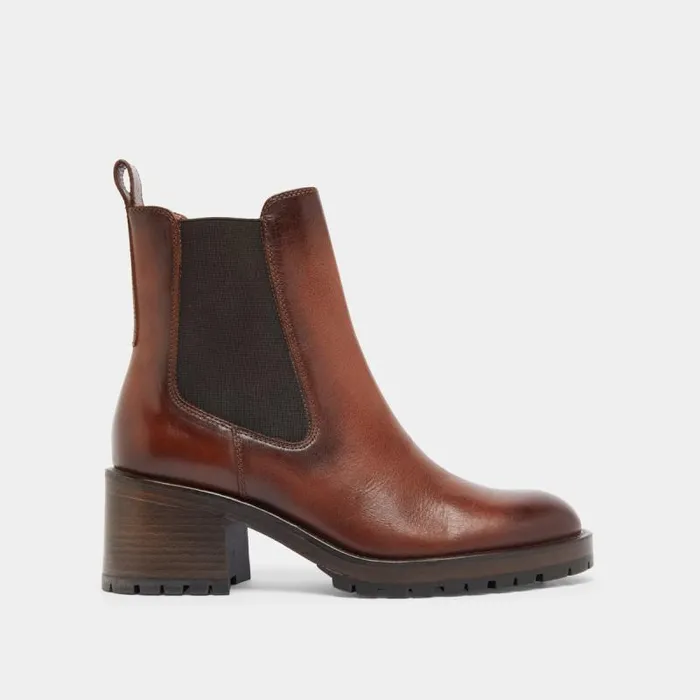 Women Lowboots With Elastic Bands Cognac JONAK Ankle Boots Lowboots