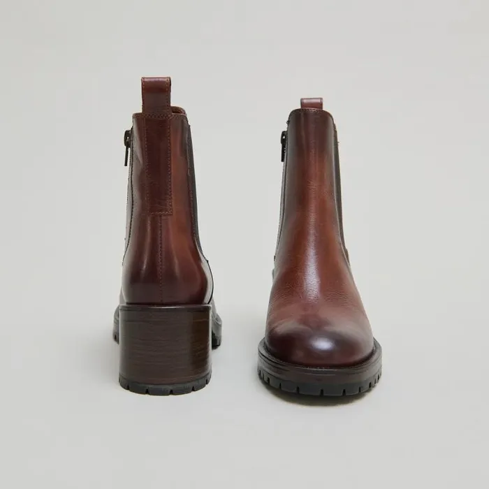 Women Lowboots With Elastic Bands Cognac JONAK Ankle Boots Lowboots