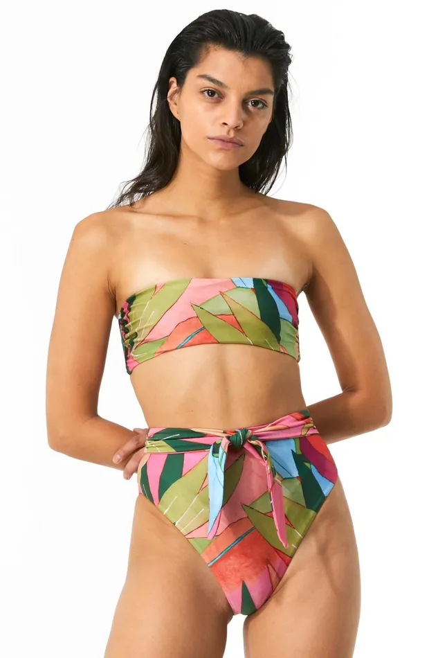 Women Mara Hoffman Bikini Tops Abigail Bikini Top Print