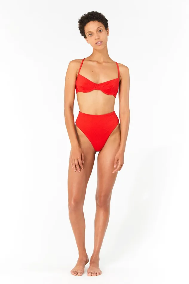 Women Mara Hoffman Bikini Tops Mazlyn Bikini Top Red Women Mara Hoffman Bikini Tops Mazlyn Bikini Top Red