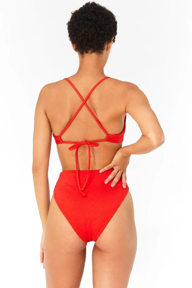 Women Mara Hoffman Bikini Tops Mazlyn Bikini Top Red Women Mara Hoffman Bikini Tops Mazlyn Bikini Top Red