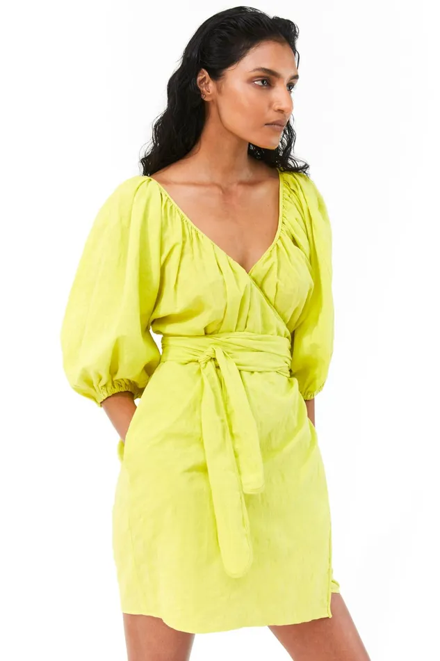 Women Mara Hoffman Dresses Coletta Dress Neon Green