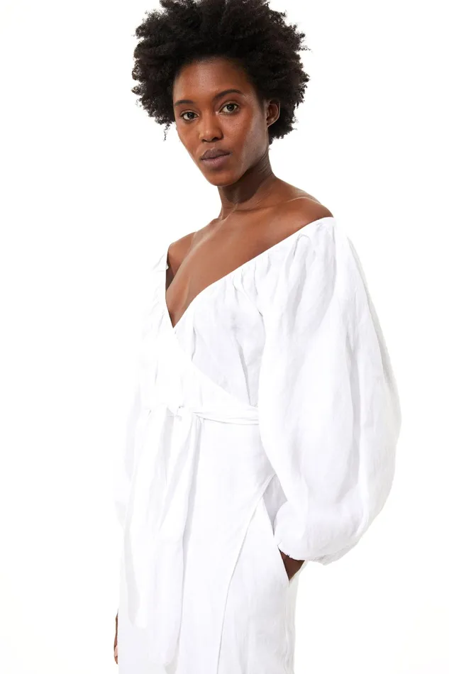 Women Mara Hoffman Dresses Fila Dress White Women Mara Hoffman Dresses Fila Dress White