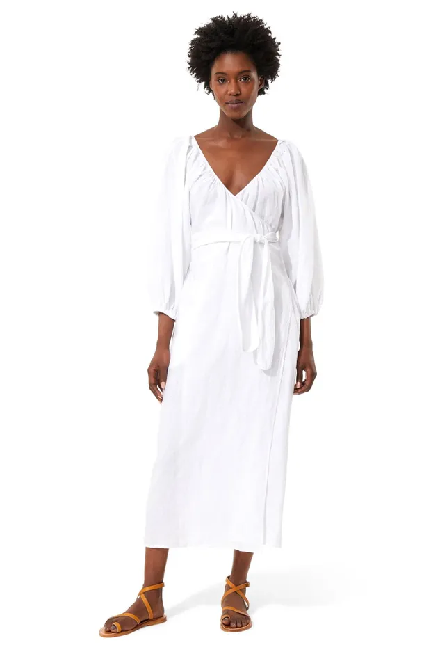 Women Mara Hoffman Dresses Fila Dress White Women Mara Hoffman Dresses Fila Dress White