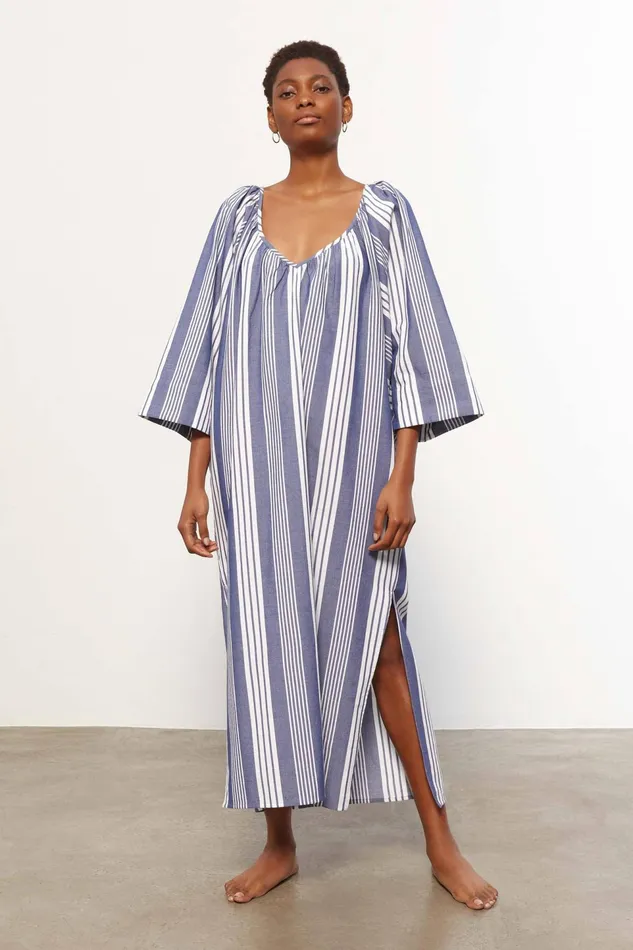 Women Mara Hoffman Dresses Luz Coverup Navy Multi