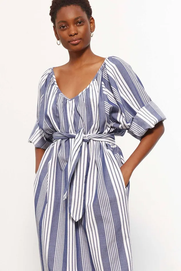 Women Mara Hoffman Dresses Luz Coverup Navy Multi