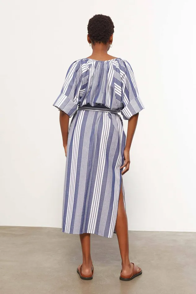 Women Mara Hoffman Dresses Luz Coverup Navy Multi