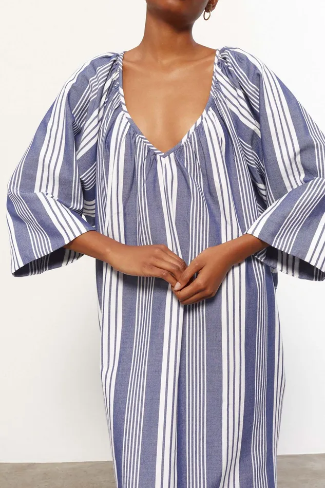 Women Mara Hoffman Dresses Luz Coverup Navy Multi