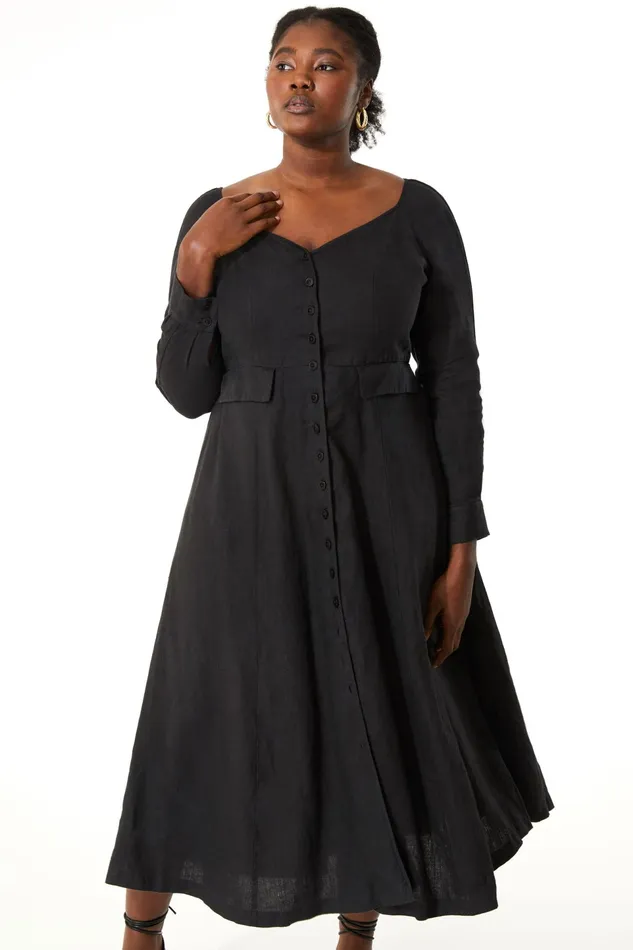 Women Mara Hoffman Extended Sizes Extended Silvana Dress Black