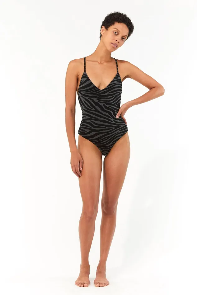 Women Mara Hoffman One Pieces Emma One Piece Black Gray