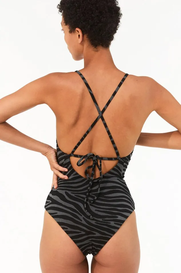 Women Mara Hoffman One Pieces Emma One Piece Black Gray