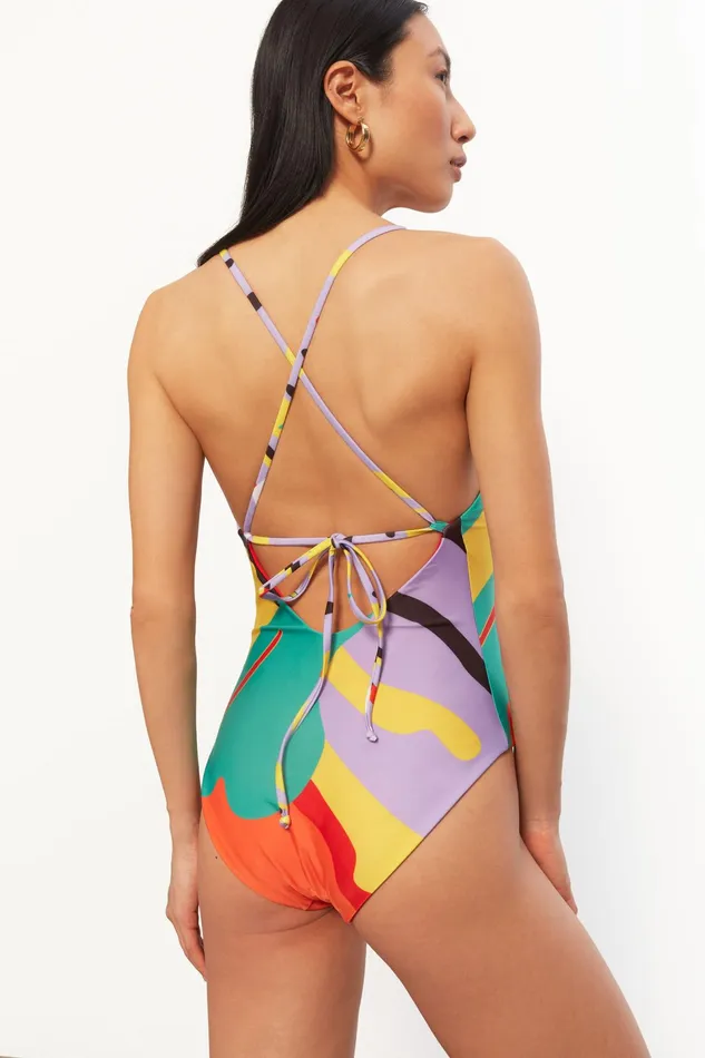 Women Mara Hoffman One Pieces Emma One Piece Black Multi Women Mara Hoffman One Pieces Emma One Piece Black Multi