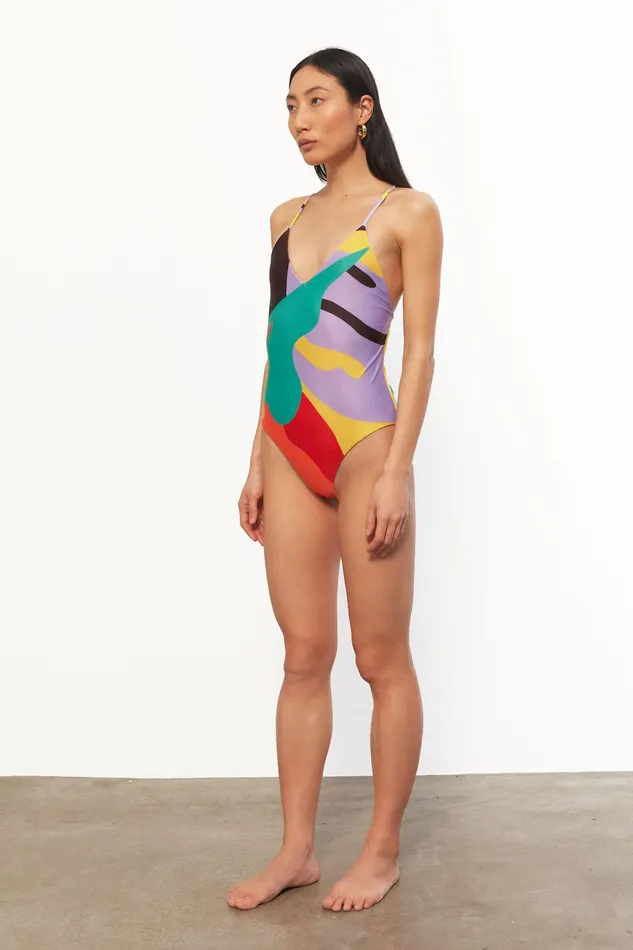 Women Mara Hoffman One Pieces Emma One Piece Black Multi Women Mara Hoffman One Pieces Emma One Piece Black Multi