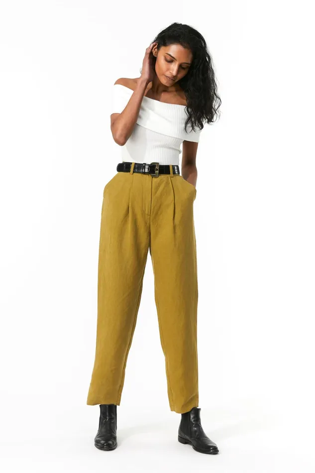 Women Mara Hoffman Pants and Shorts Dita Pant Olive