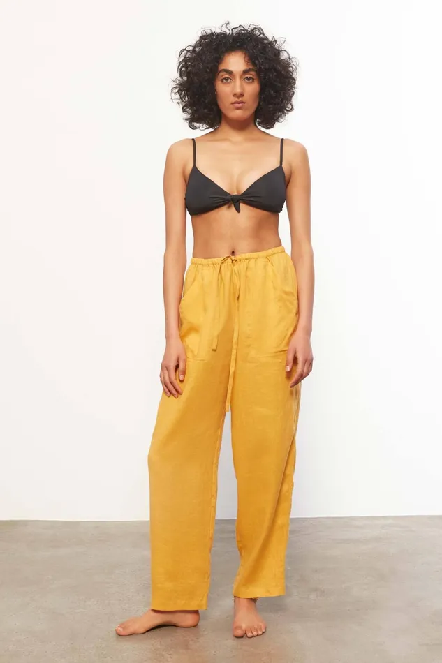 Women Mara Hoffman Pants and Shorts York Pant Turmeric