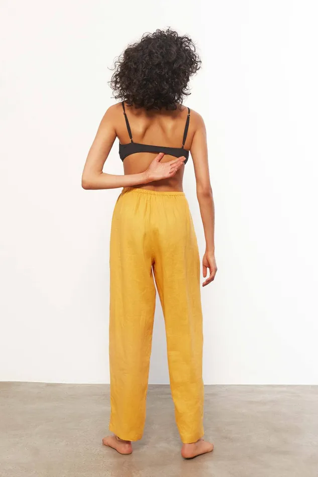 Women Mara Hoffman Pants and Shorts York Pant Turmeric