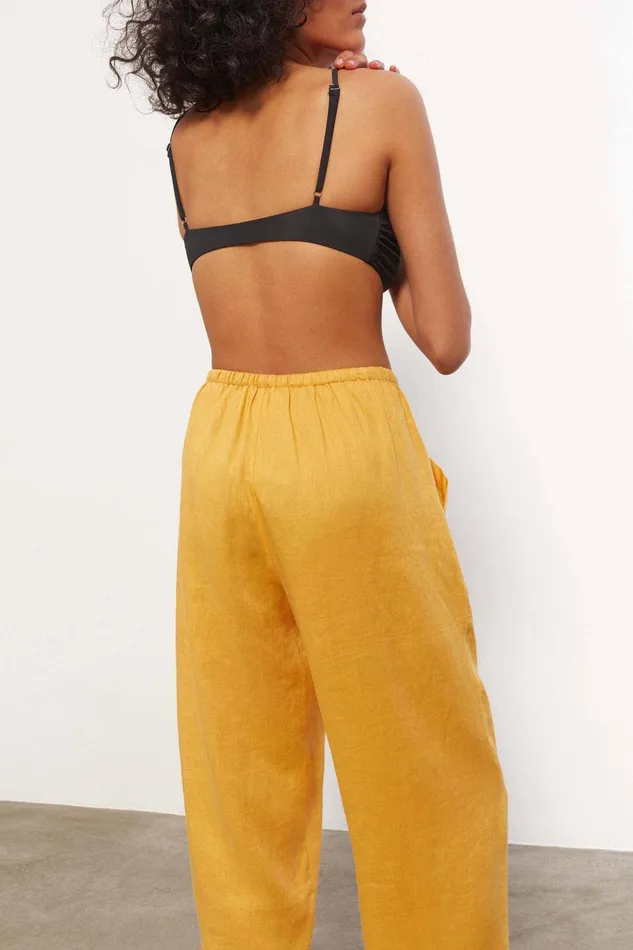 Women Mara Hoffman Pants and Shorts York Pant Turmeric