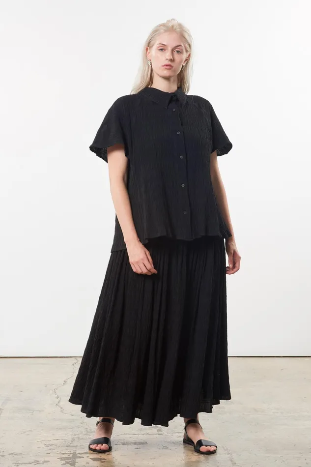 Women Mara Hoffman Tops Extended Phebe Top Black