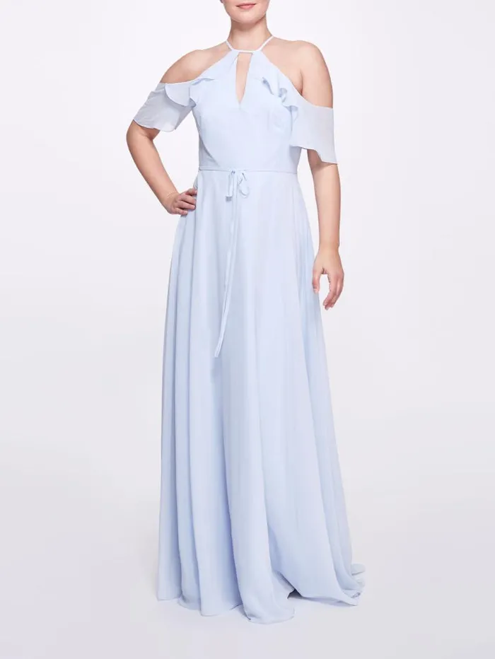 Women Marchesa Marchesa Notte Ferrara Ice Blue