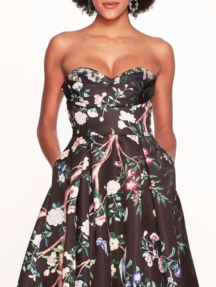 Women Marchesa Marchesa Notte Paradise Ball Gown Black Multi