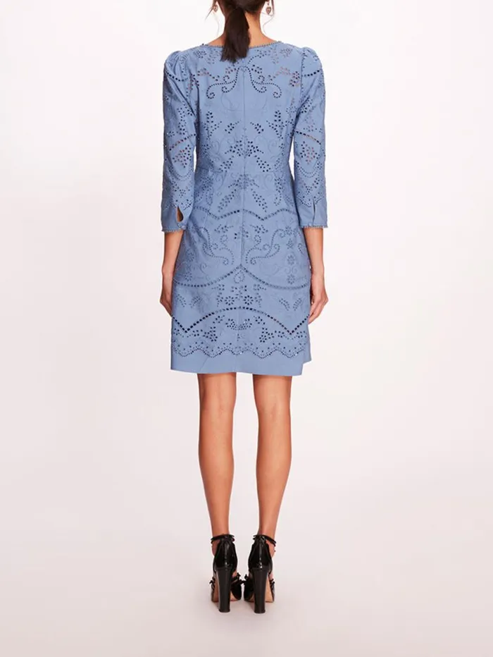 Women Marchesa Marchesa Rosa Anise Mini Dress Blue