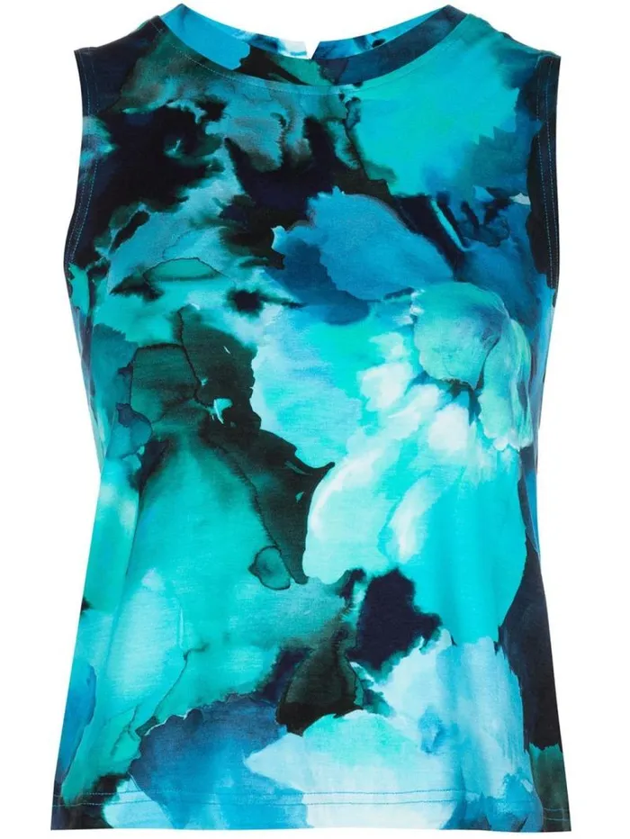 Women Marchesa Tops Casey Top Printed Navy Multi