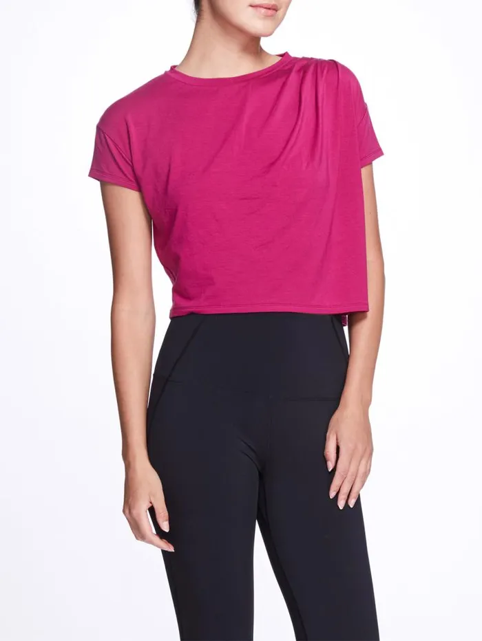 Women Marchesa Tops Misty Top Raspberry