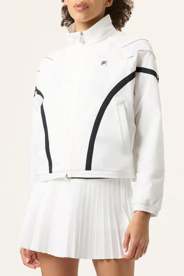 Women Matching Sets Fila Tennis Jacket 110 Off White