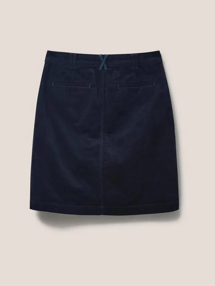 Women Melody Organic Cord Skirt Dark Navy White Stuff Skirts