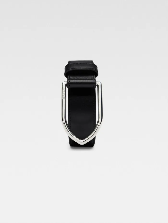 WomenMen Belts JACQUEMUS The Bambino Belt Blacksilver