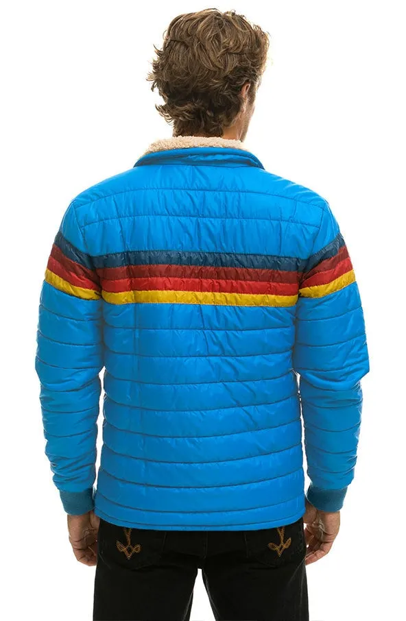 WomenMen Outerwear Aviator Nation 4 STRIPE RAINBOW SLEEVE JACKET 8211 BLUE CINA WomenMen Outerwear Aviator Nation 4 STRIPE RAINBOW SLEEVE JACKET 8211 BLUE CINA