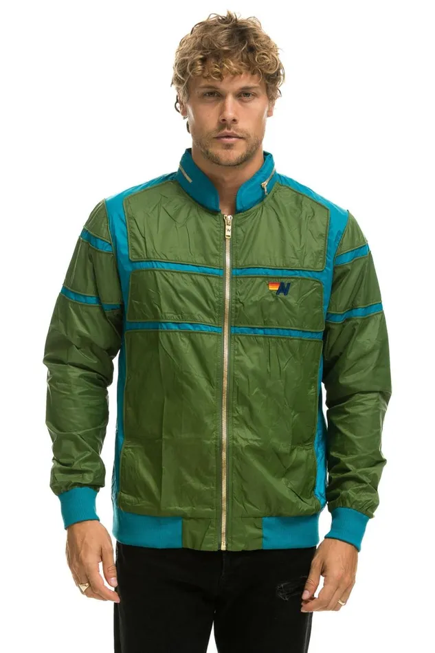 WomenMen Outerwear Aviator Nation RACER JACKET 8211 GARDEN GREEN