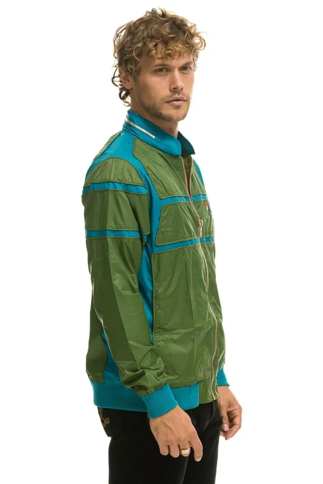WomenMen Outerwear Aviator Nation RACER JACKET 8211 GARDEN GREEN