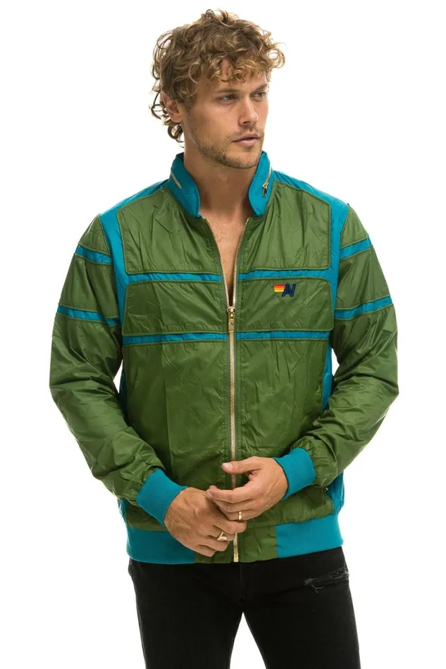 WomenMen Outerwear Aviator Nation RACER JACKET 8211 GARDEN GREEN