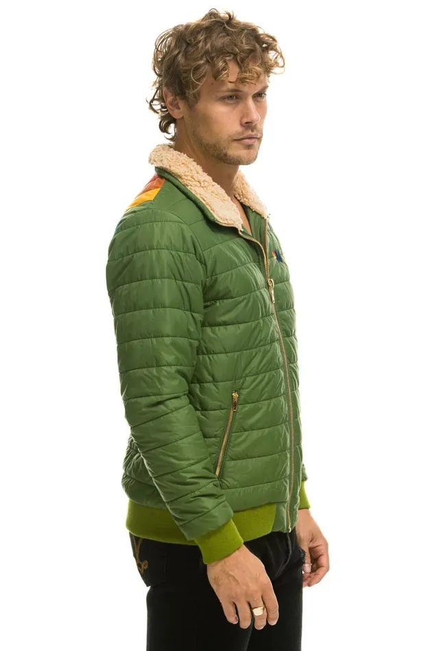 WomenMen Outerwear Aviator Nation SUNBURST JACKET 8211 GARDEN GREEN