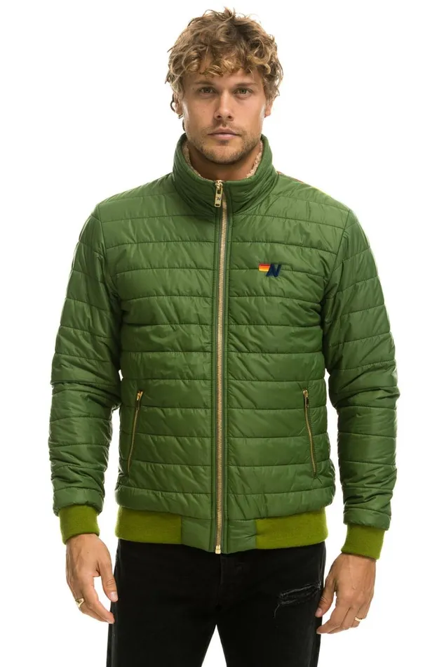 WomenMen Outerwear Aviator Nation SUNBURST JACKET 8211 GARDEN GREEN