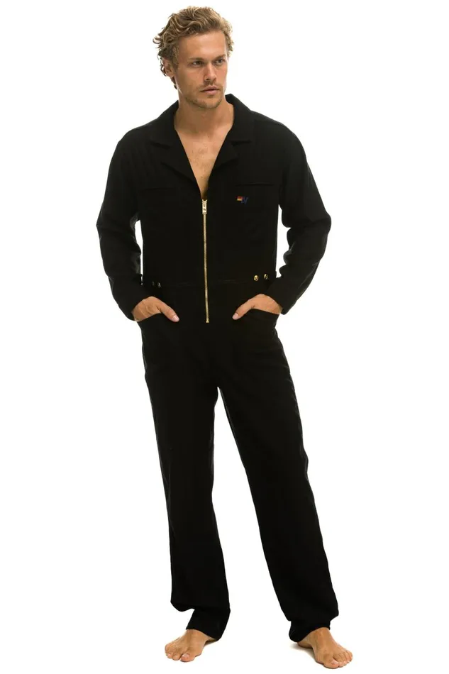 WomenMen Outerwear Aviator Nation UNISEX TWILL FLIGHT SUIT 8211 BLACK WomenMen Outerwear Aviator Nation UNISEX TWILL FLIGHT SUIT 8211 BLACK