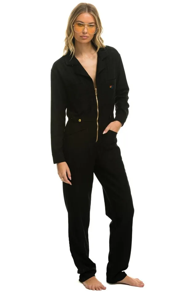 WomenMen Outerwear Aviator Nation UNISEX TWILL FLIGHT SUIT 8211 BLACK WomenMen Outerwear Aviator Nation UNISEX TWILL FLIGHT SUIT 8211 BLACK