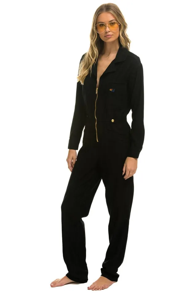 WomenMen Outerwear Aviator Nation UNISEX TWILL FLIGHT SUIT 8211 BLACK WomenMen Outerwear Aviator Nation UNISEX TWILL FLIGHT SUIT 8211 BLACK