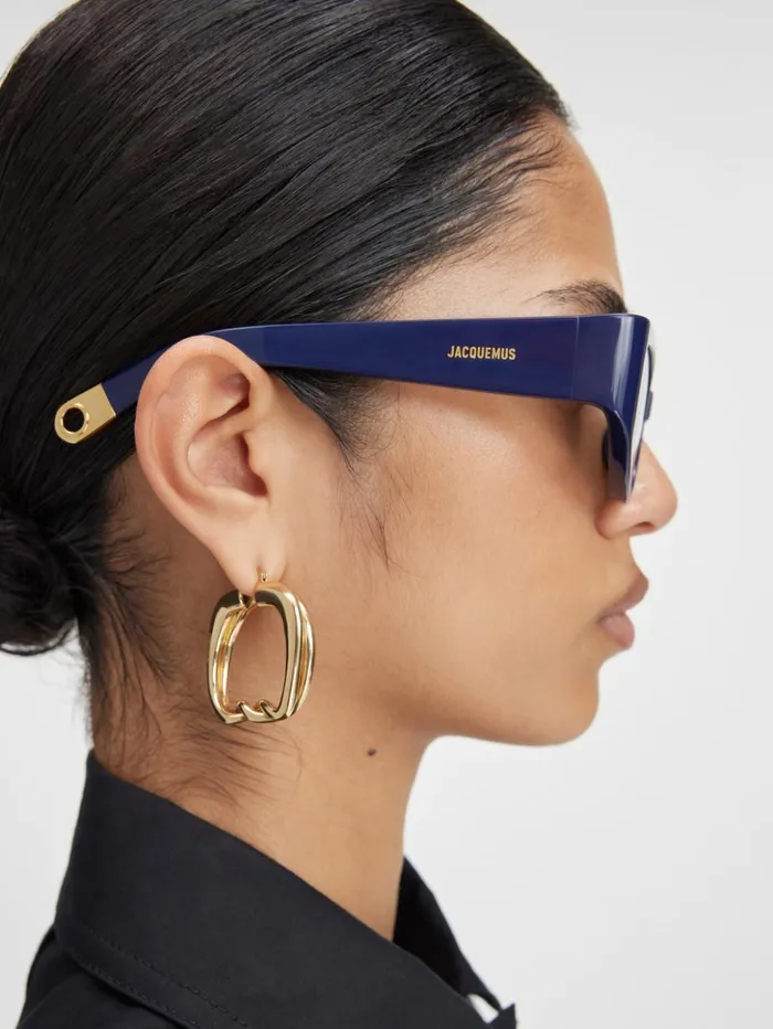 WomenMen Sunglasses JACQUEMUS The Gala Sunglasses Navy WomenMen Sunglasses JACQUEMUS The Gala Sunglasses Navy