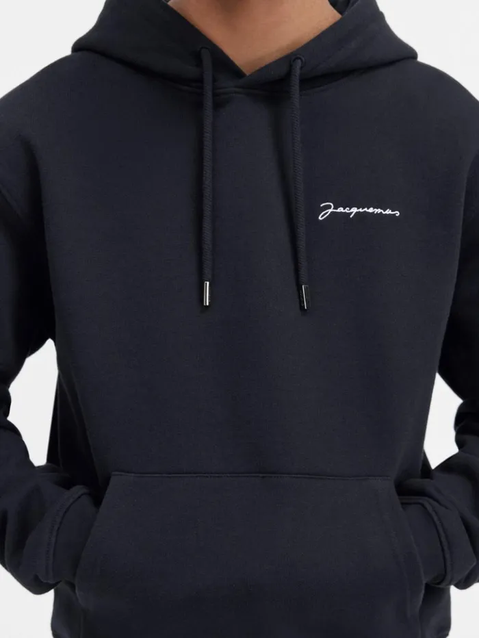 WomenMen Sweatshirts and Joggings JACQUEMUS The Embroidered Sweatshirt Black